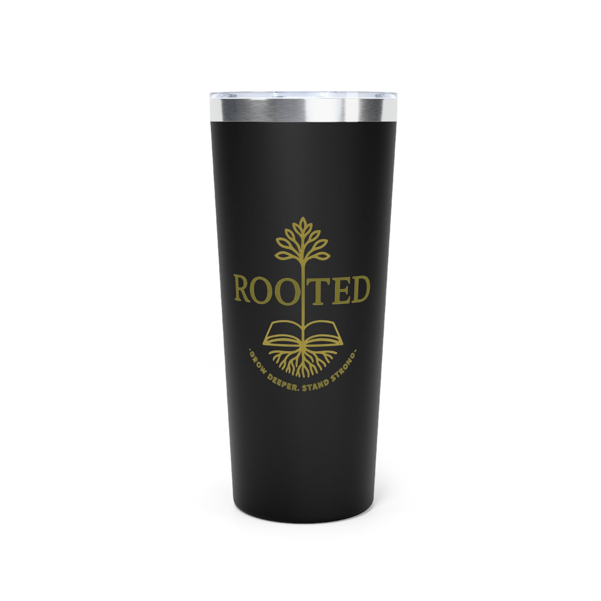 Truth & Remnant 22oz Tumbler – Rooted Collection (Sepia-Green Logo)