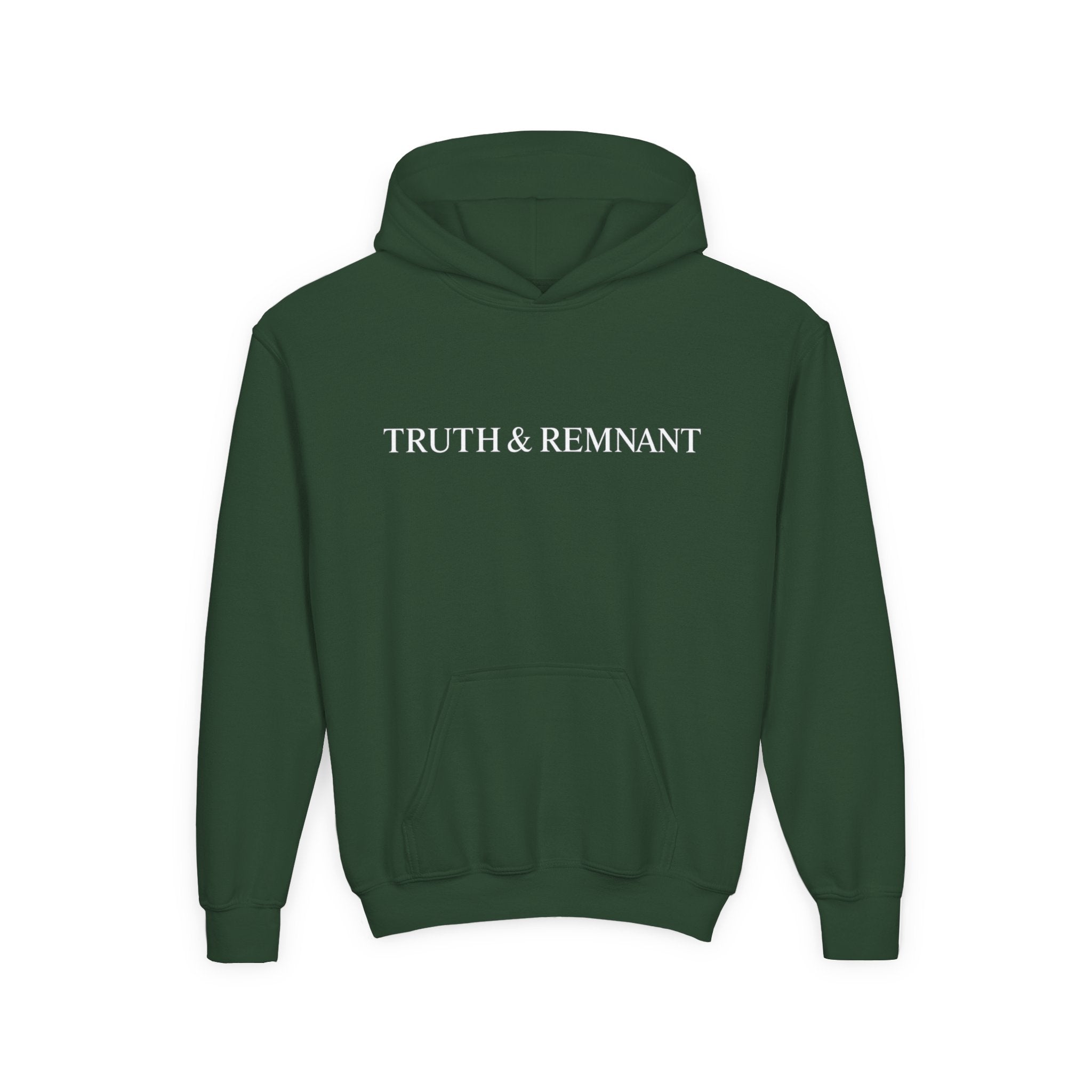 TIER C — Bold Youth Hoodie (Red & Forest Green)