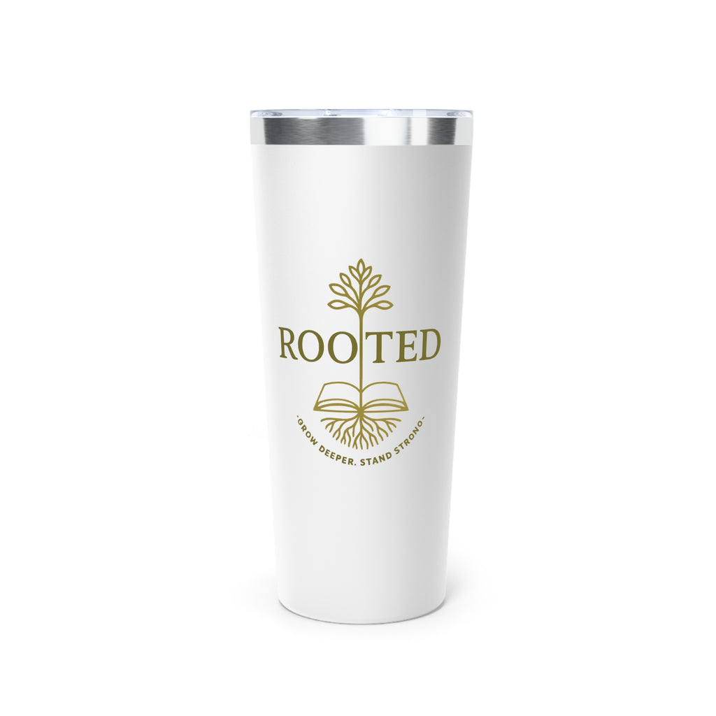 Truth & Remnant 22oz Tumbler – Rooted Collection (Sepia-Green Logo)