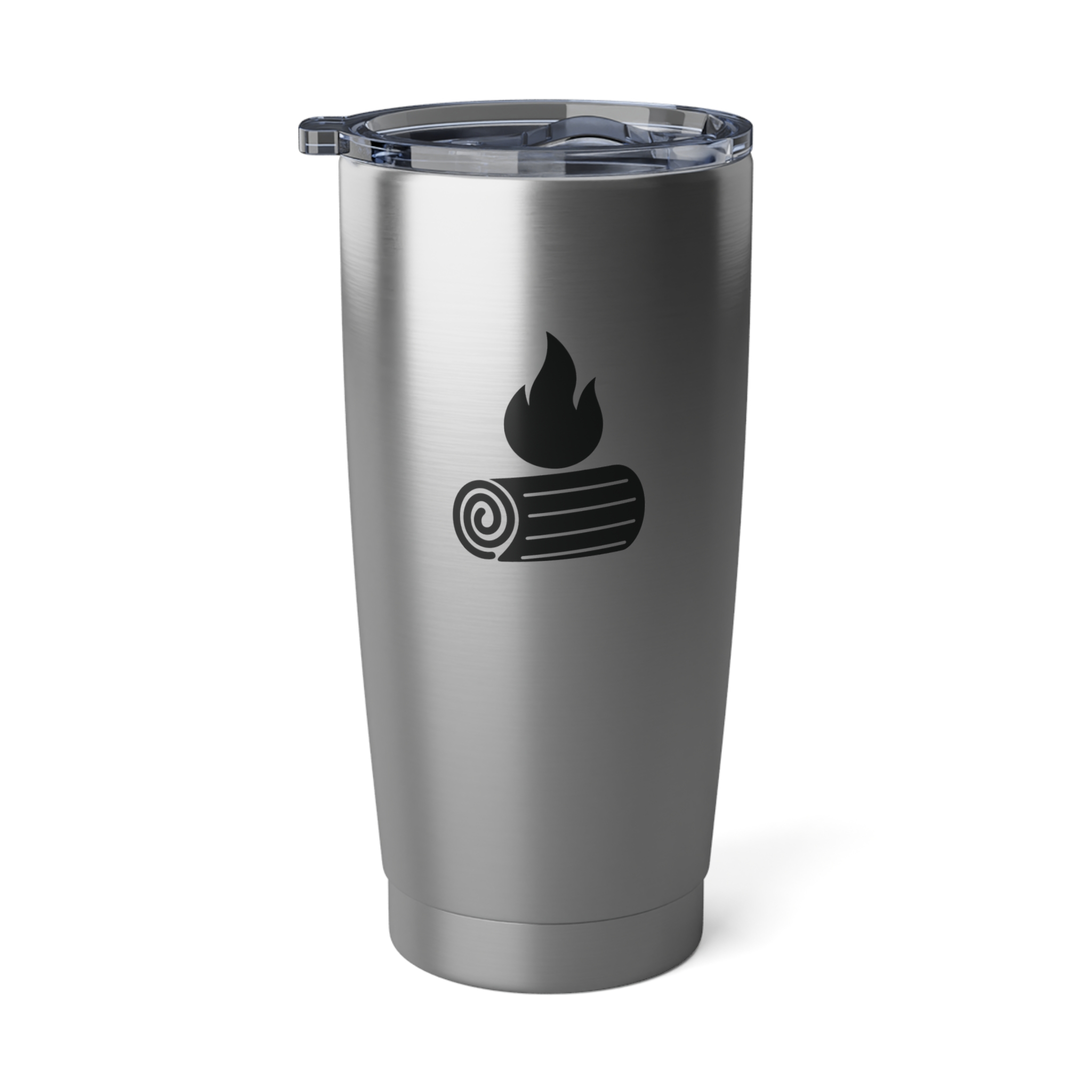 Truth & Remnant 20oz Stainless Steel Tumbler – Black Flame & Scroll (Walk In Truth. Stay Rooted. Carry The Light.)